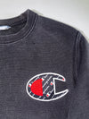 Champion Reverse Weave Black Big “C” Logo Crewneck Sweatshirt (S)