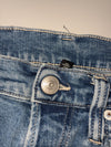 New Straight Long Leg Distressed Button-Fly Denim Jeans (W:30) (L:42)