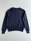 Chaps Cotton Cashmere V-Neck Sweater l Navy  (XL)