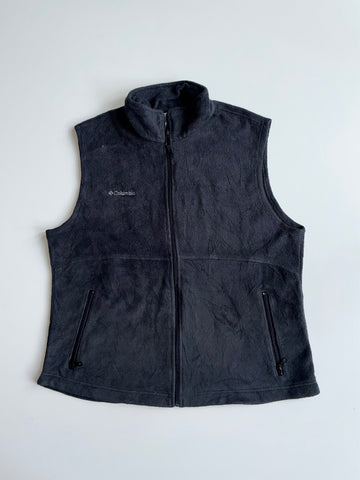 Columbia Fleece Full-Zip Vest – Black (XL Women's)