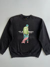 U.S. Army Skull American Flag Graphic Crewneck Sweatshirt (XL)