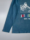Nike “Just Do It” Graphic Long Sleeve T-Shirt – Blue (S)