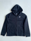 Nike Sportswear Club Fleece Black Full-Zip Hoodie (S)
