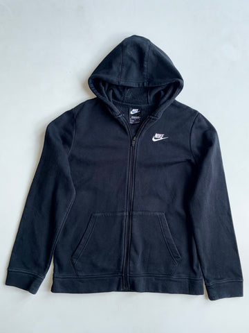 Nike Sportswear Club Fleece Black Full-Zip Hoodie (S)