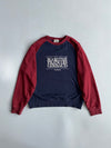 Marithe Francois Girbaud | Navy Maroon Colorblock Sweatshirt | (L/XL)