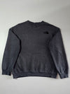 The North Face Charcoal Grey Embroidered Logo Crewneck Sweatshirt (L)