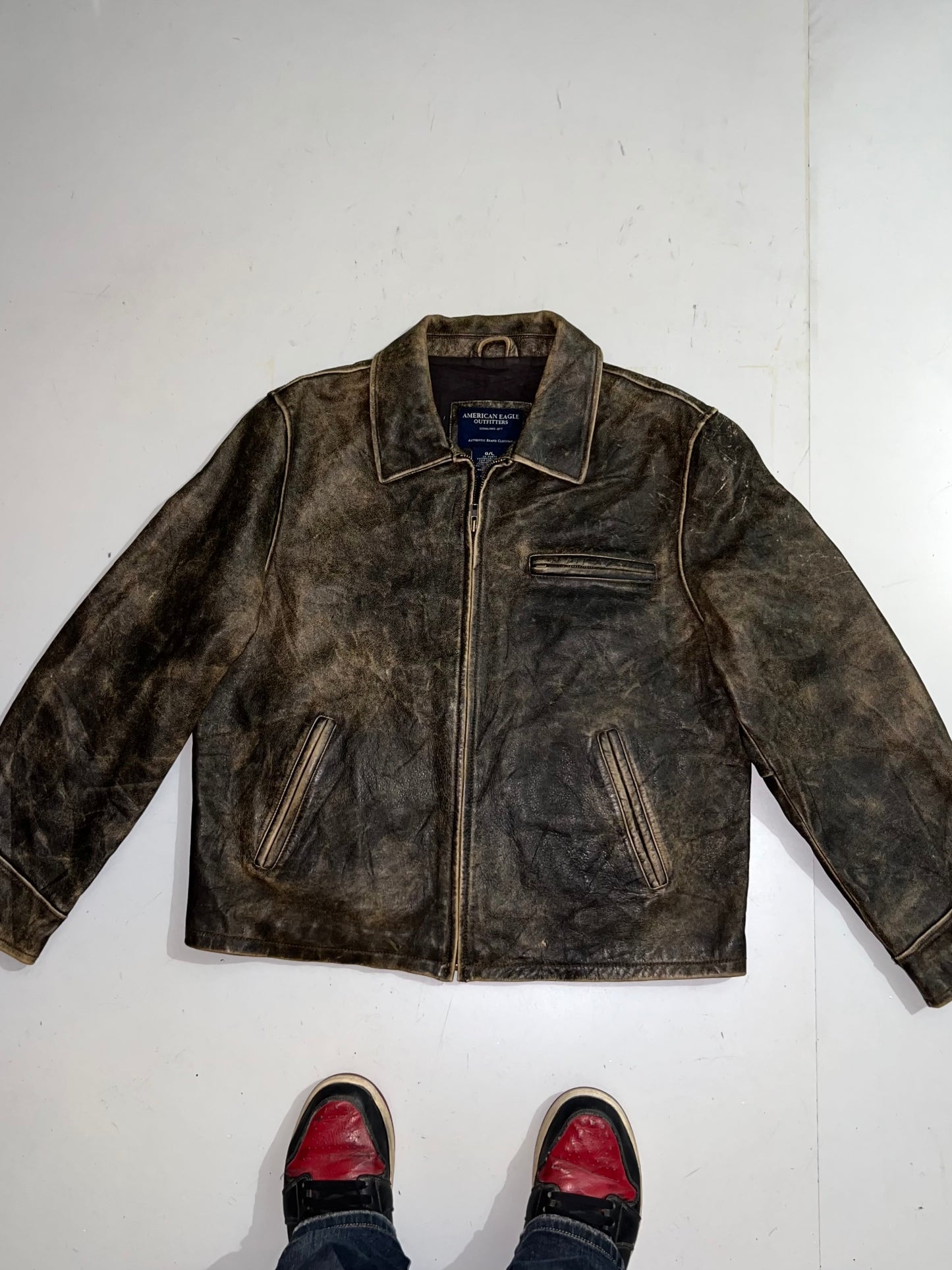 ZAmerican Eagle Original Leather Jacket (RARE) (L/XL)