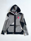 Nike Kyrie Grey Geometric Print Zip-Up Hoodie (S)