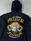 Jizo Bosatsu "Master Freedom" Japanese Embroidered Zip-Up Hoodie (L)