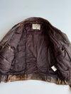 Avirex Type A-2 Distressed Brown Leather Flight Bomber Jacket (2XL)