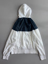 Nike | White & Navy Hooded Windbreaker (L/XL)