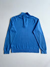 Tommy Hilfiger Sky Blue Premium Cotton Quarter-Zip Sweater (XL)