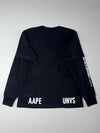 Aape by A Bathing Ape | Black Layered Sleeve Universe Tee | (M)