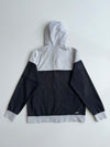 Adidas Colorblock Linear Logo Zip Hoodie – Grey/Black (M)