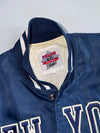 New York Yankees Satin Bomber Jacket | Navy MLB Starter-Style | Felco by Starter (M/L)