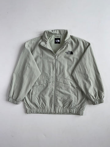 The North Face Sage Green Nylon Track Jacket(Xs)