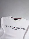 Tommy Hilfiger | White Est. 1985 Embroidered Logo Crewneck (XL)