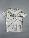 Stone Island | Compass Logo Tie-Dye T-Shirt | Cream/Grey (M)