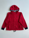 Vintage Asics Red Fleece Hooded Zip Jacket(S)