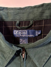 Vintage 90s Polo Ralph Lauren Forest Green Harrington Jacket, Plaid Lined (2XL/3XL)