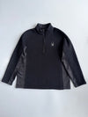 Spyder | Black 1/4 Zip Fleece Pullover | (2XL)