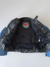 ZVintage MQP real leather biker jacket. Features padded shoulders & elbows, racing (M)