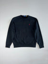 Polo Ralph Lauren Fleece Crewneck Sweatshirt with Red Pony – Black (M)