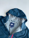 Nike Fleece-Lined Hooded Jacket Navy/Grey-logo fade (XL)