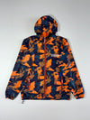 Superdry | Camo Print Hooded Windbreaker Orange Navy ((L)