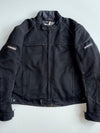 Vanucci Black Textile Motorcycle Riding Jacket – Quilted Liner (XL)