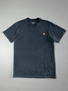 Carhartt WIP American Script Tee – Charcoal Embroidered Logo (M)