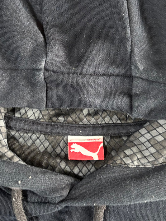 Puma Snake Print Black Hoodie Size (L)