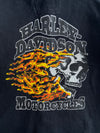 Harley-Davidson Motorcycles Zip-Up Hoodie | Skull Flame Graphic (XL/2XL)