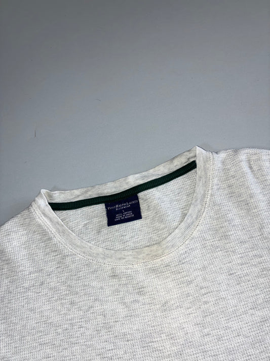 Polo Ralph Lauren | Thermal Waffle Knit Full Sleeve | Oatmeal Grey | (XL)