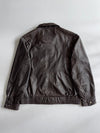 Leather Clothes by R&G Bomber Jacket – Dark Brown (XL/2XL)