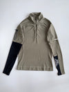 Reebok CrossFit CR-055 Olive Quarter Zip Athletic Pullover (XS)