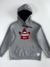 Roots Canada Maple Leaf Grey Hoodie — Made in Canada (L)