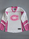 Reebok RBK NHL Montreal Canadiens Pink Edition Hockey Jersey White/Pink (M)