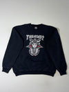 Thrasher Pentagram Goddess “Skate or Die” Crewneck Sweatshirt – Black (L)