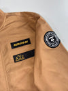 Vintage Multi-Patch Varsity Bomber Jacket(L)