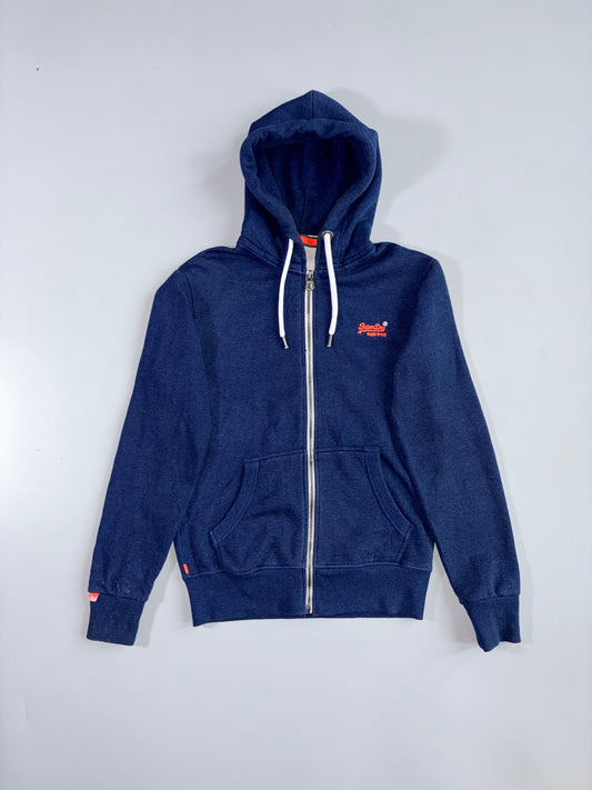 Superdry | Orange Label Zip Hoodie | Navy (M)
