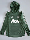 Adidas x Manchester United | AON Climawarm Training Hoodie | Olive Green (L)