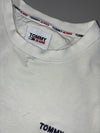 Tommy Jeans | Embroidered Logo Crewneck Sweatshirt | White (M)