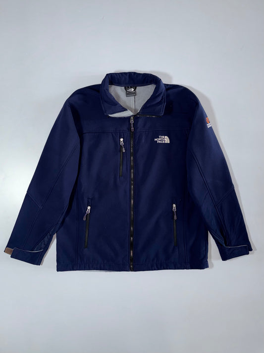 The North Face Softshell Fleece-Lined Zip Jacket Navy, Size (L)