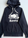 Roots Navy Beaver Logo Hoodie (M)
