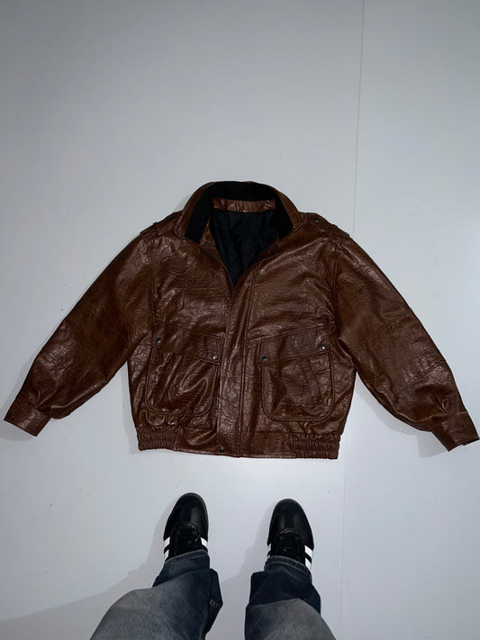 ZSuper Rare Vintage Original Leather Jacket (L)