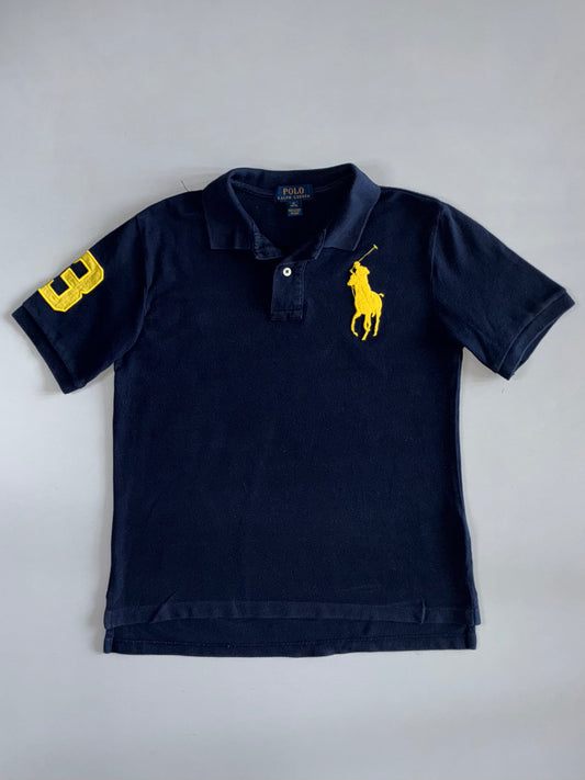 Polo Ralph Lauren Big Pony #3 Polo T-Shirt – Navy/Yellow (S)