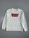 Levi's | Batwing Logo Crewneck | White | Size S