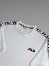 Fila Taped Sleeve Crewneck Sweatshirt – White (M)