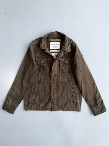 Abercrombie & Fitch Sentinel Military Jacket | Olive Green Field Jacket (S/M)